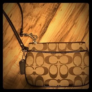 Coach Logo Wristlet